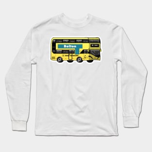 Bolton Transport for Greater Manchester (TfGM) Bee Network yellow bus Long Sleeve T-Shirt